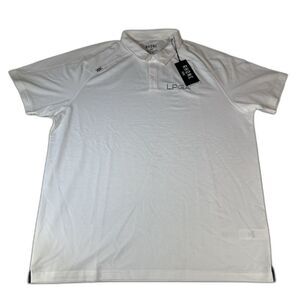 Rhone Polo Shirt Mens XL White Performance Golf Athletic Casual Preppy New